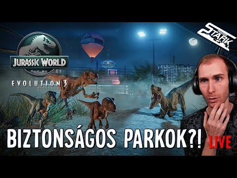Jurassic World Evolution 3 - 2.Rész (TÖBB DÍNÓT! Fejlesztjük a Parkokat) - Stark LIVE