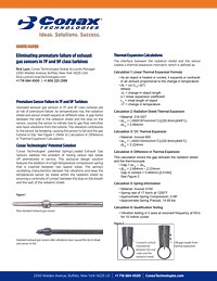 Spring Loaded Exhaust Gas Sensor | Conax Technologies