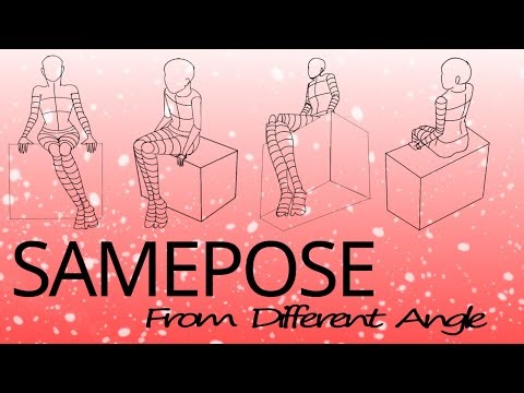 How to Draw a Same Pose from different angles | Drawing Tutorial for beginners |