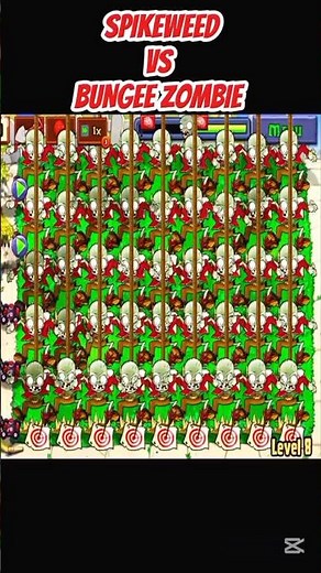 *SPIKEWEED VS BUNGEE ZOMBIE*#shorts #short #pvz #youtubeshorts #shortvideo #pvzfusion #gaming