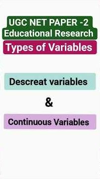 what is the difference between Descreat Variables & Continuous Variables @VidyarthiSite