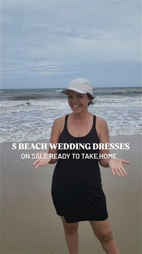 Beach Wedding Dresses You Can Take Home TODAY on SALE 🤍
