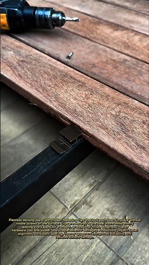 Hidden Deck Fastening System | Clean Screw-Free Wood Deck Installation