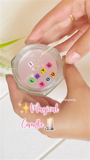 Make a Magical Candle🕯️✨ | Creative Candle DIY #handmadegifts #love #diy #art #candle #diycrafts