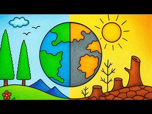 World Environment day drawing |Environmental day drawing poster|Save Environment drawing competition