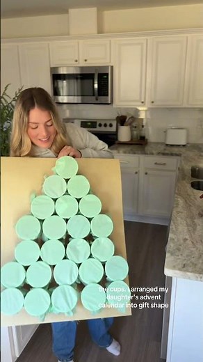 DIY life sized advent calendars 🎄🎅🏼 These turned out so cute- def going to be a yearly tradition!