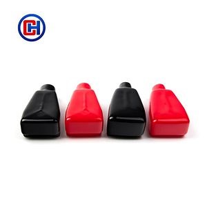 [Hot Item] Large Size Red and Black Rubber Battery Terminal Caps 4, 2, 1, 1/0 AWG Top Post Battery Terminal Boot Covers