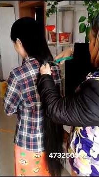 The long hair is too thick to be cut