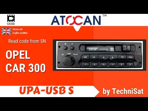 OPEL - CAR 300 - Read code from SN by UPA USB-S