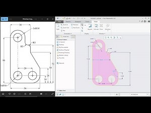 Creo Parametric Tutorial-12 |Sketcher exercise for beginners|