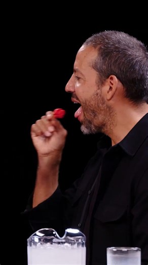 "Wow, that was pretty awesome 😃" - @davidblaine after eating a carolina reaper | Hot Ones