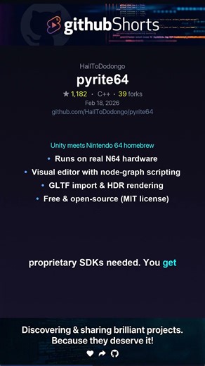 pyrite64 - N64 Game-Engine and Editor using libdragon & tiny3d
