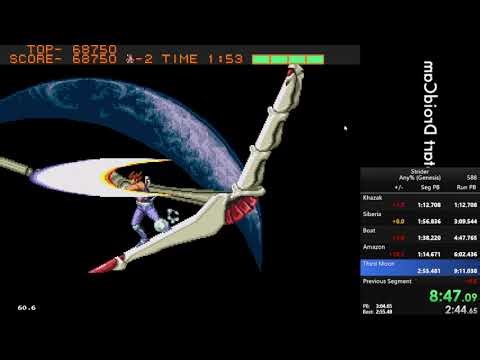[WR] Strider - Any% Genesis - 9:00