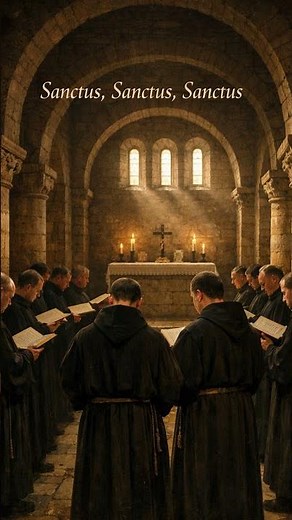 Sanctus, Sanctus, Sanctus — Gregorian Choir (Latin) #gregorianchant #sanctus #catholicprayer
