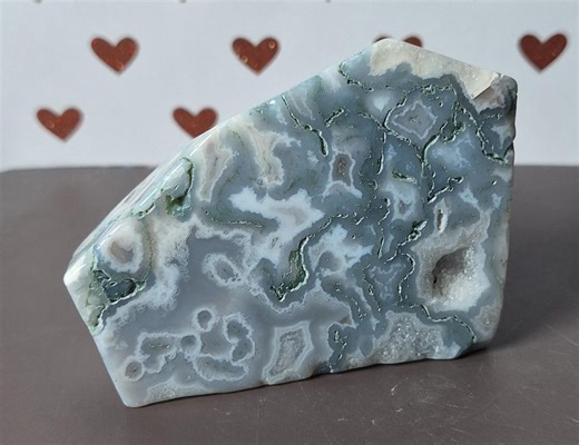 Blue Moss Agate Freeform - Etsy
