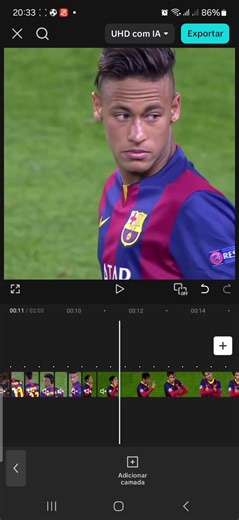 como fazer corte no jogador andando tutorial cap cut #fipシ #football