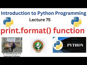 print.format() function in python programming| pprint module | Introduction to Python