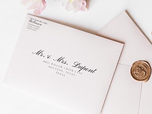 Editable Envelope Addressing Template for Canva, Luxurious Script, (digital Download) - Etsy