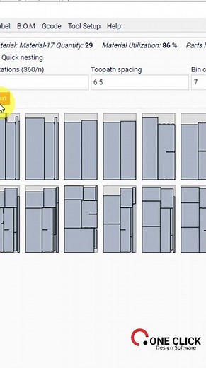 Sketchup tip 4: Optimized Nesting with #oneclickcabinet #reels #cnc #freeplugin