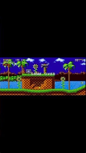Sonic The Hedgehog Game Over