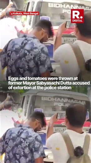 Kolkata, West Bengal: Eggs, Tomatoes Hurled at Ex-Bidhannagar Mayor Sabyasachi Dutta After Arrest