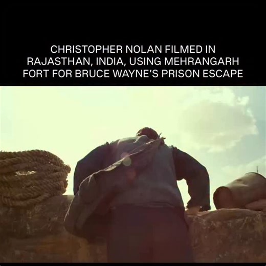 The Dark Knight Trilogy Collection on Instagram: "Christopher Nolan filmed key scenes for The Dark Knight Rises in Rajasthan, using Jodhpur’s Mehrangarh Fort as the backdrop for Bruce Wayne’s prison escape, which gave the prison its stark, monumental presence. While fans and travelers often associate the interior design of the “pit” with the Chand Baori stepwell near Jaipur, this connection is based on strong visual similarity and widely repeated reports rather than formal production confirmatio