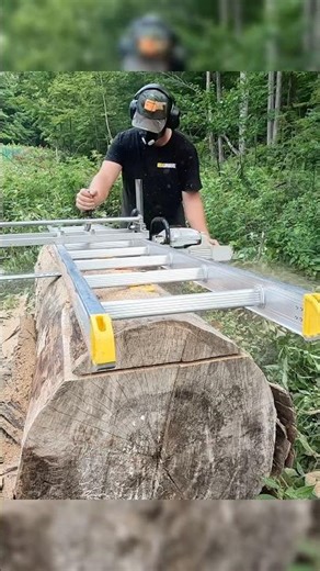Chainsaw Milling Fail? I Had to Cut 8 Feet Uphill 😬 Granberg Alaskan Mill