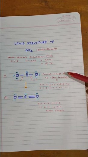 How to draw Lewis Structure of SO2| sulfur dioxide #chemicalbonding #jee #neet