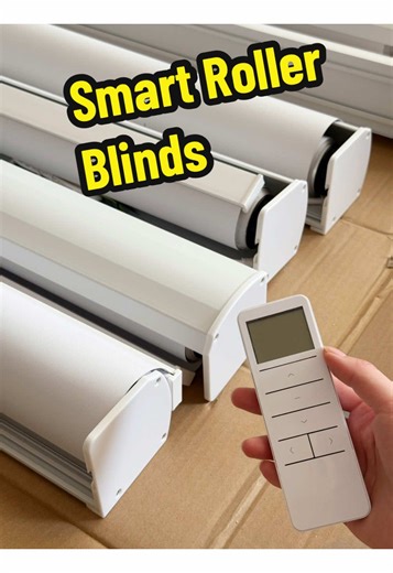 Smart roller blinds #smartmotor #rollerblinds #smarthome #tubularmotor #zebrablinds
