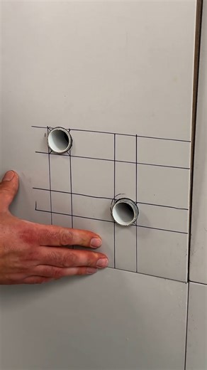 Tile cutting method around pipes | Magic Hands Creations