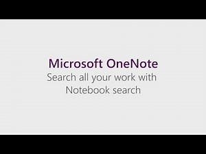 #My365 OneNote: Search all your work with notebook search.