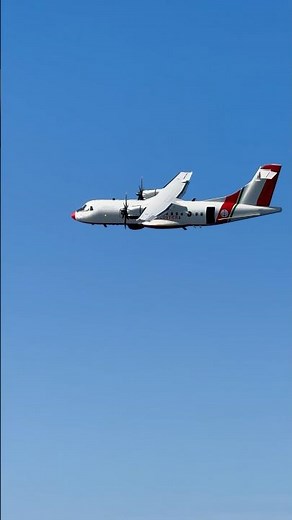 Italian Coast Guard ATR 42MP Patrol Plane Flyby | Malta Airshow 2025