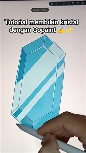 tutorial membikin kristal dengan gopaint ✍️✨✨