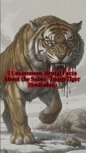 5 TERRIFYING Facts About the Saber-Tooth Tiger You NEVER Knew.. #prehistoric #sabertoothtiger