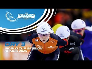 Day 3: World Cup Session | Hamar 2025 | #SpeedSkating