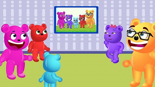 Mega Gummy Bear Giant! Finger Family Nursery Rhymes for Kids