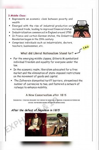 🔥NotesClass 10 - Social Science (History)Chapter - 1 Rise of Nationalism in Europe#viral #shorts