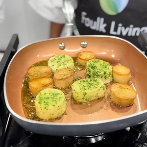 Chef Renee Eaton’s plant-based twist: scallops, hold the seafood