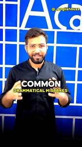 Common grammatical mistakes #englishgrammar | English Buzz