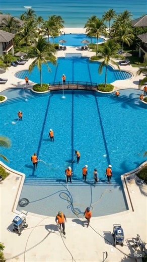 swimmingpool contraction cleaning #viral #youtudeshorts