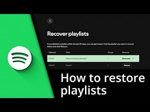Spotify Playlist Recovery | Restore deleted Spotify playlist ✅ Tutorial