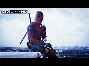 Deadpool 4K HDR | Highway Fight Scene 1/2 - Maximum Effort