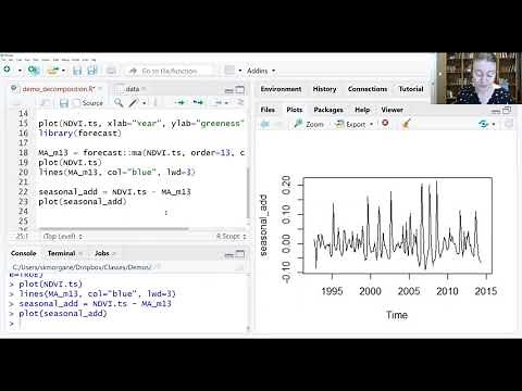 Multiplicative vs. additive time series decomposition in R