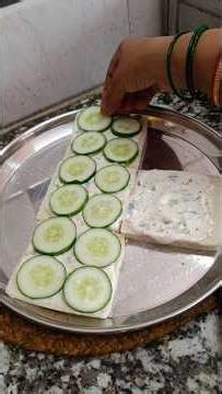 Quick & Refreshing Cucumber Sandwich🥪🥒#trending