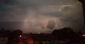 Your photos and videos as thunder and lightning strike Northern Ireland
