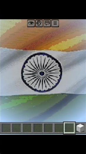 indian 🇮🇳flag in mcpe #game #minecraft #mincraftgame #indiaflag