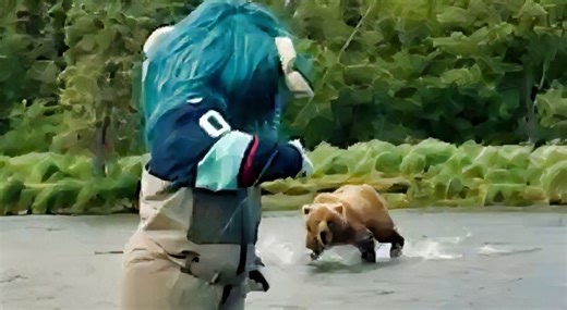 VIDEO: NHL Mascot Gets Chased By Angry Grizzly Bear During Terrifying Moment That Was Not Part Of The Script