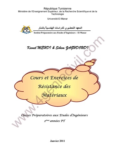 livre de rdm cours et exercices pdf - Voulez vous ce document ? Télécharger le Livre complet ici : https://www.4geniecivil.com/2020/03/livre-de-rdm-cours-et-exercices-pdf.html | Cours génie civil