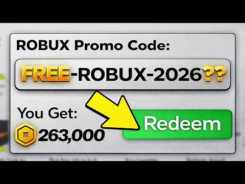 This SECRET Promo Code Gives FREE ROBUX! (Roblox 2026)