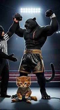 AI Cat Boxer Trains Like a Real Boxer 🐱🥊🔥 | The Cutest Fighter You’ve Ever Seen!
